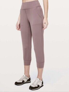 Lululemon Align Jogger Crop 23" Antique Bark 8 Travel Performance Yoga Gym Run